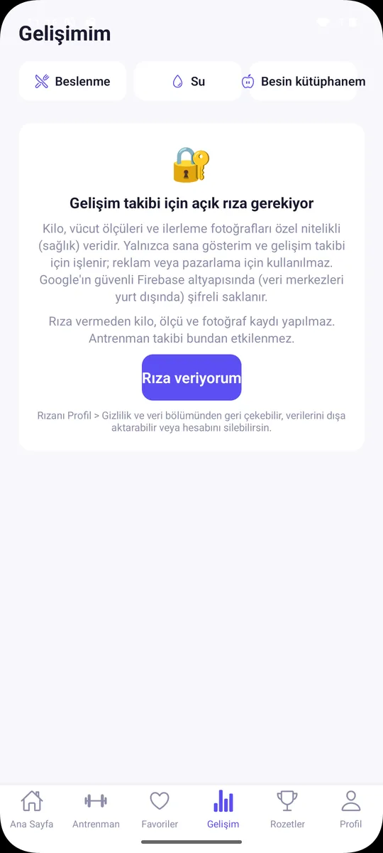 Gelişim takibi